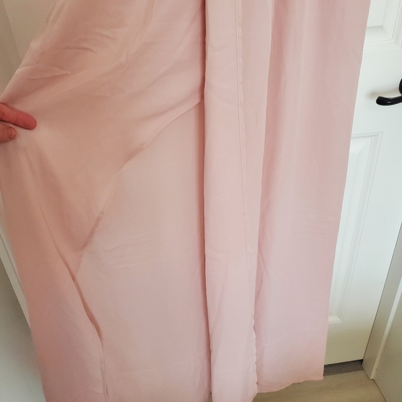 Show Me Your Mumu Kendall Maxi Dress Dusty Blush Pink Crisp XS - Picture 9 of 9